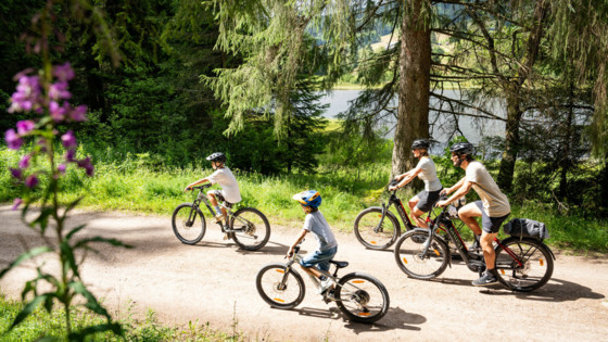 Radfahren mit der Familie im Hochschwarzwald